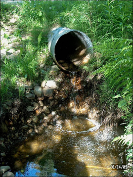 The Great Lakes Restoration Initiative could fund the removal of fish passage barriers like this culvert near Crookesd Lake, Ark.  See the rebuilt, fish-friendly passage below.