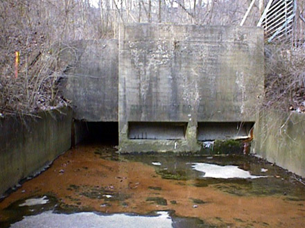The Great Lakes Restoration Initiative won't fix sewer overflows problems like this one in Akron, Ohio.  Photo: City of Akron