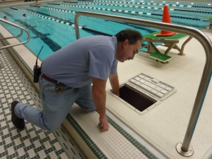 MSU certified pool operator, Stanley Wilson, has been maintaining the university's pools since 1997.