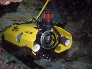 Researchers use the Stealth II's underwater camera to study aquatic habitat.  Photo courtesy of  Shark Marine Technologies Inc.