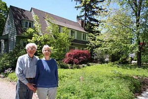 Peter and Anne Bray of Birmingham, Michigan have made their lawn into fully-functioning rainwater garden. 
