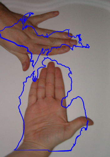 MONDAY MASHUP: The Michigan hand map | Great Lakes Echo