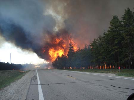 The Meridian Fire in Crawford County