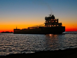 Great Lakes coal ship