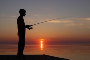 Fishing Lake Ontario