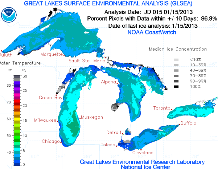 Great Lakes Ice cover
