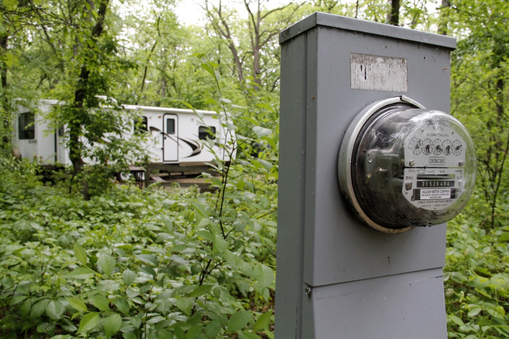 Camping with electricity at Lake Kegonsa State Park, southeast of Madison, Wisc. Photo: Kate Golden
