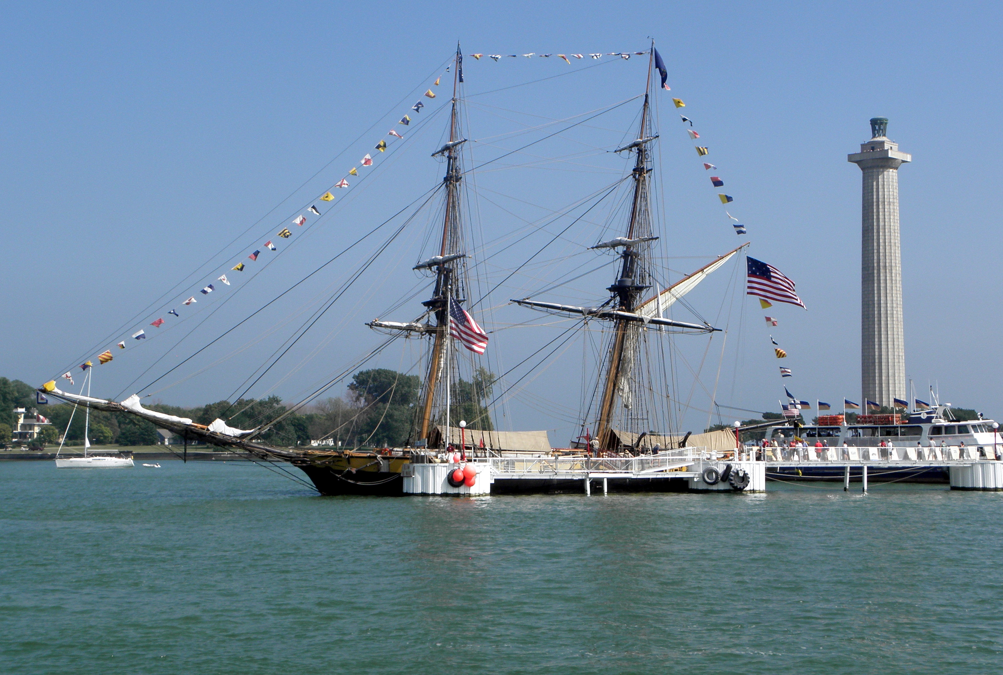 Tall ships refight Battle of Lake Erie Great Lakes Echo