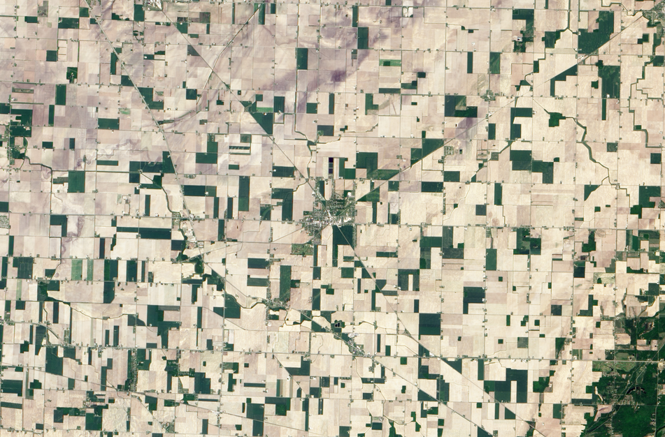 Reese, Mich. as seen from NASA's Earth Observing-1 satellite on May 21, 2012. Image: NASA