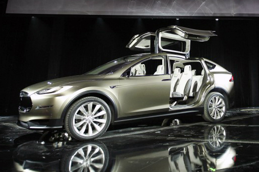 The Tesla Model X is a full-size  electric vehicle currently under development.   