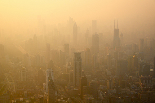 Shanghai covered in smog Photo:Shreyans Bhansali  /Flickr CC