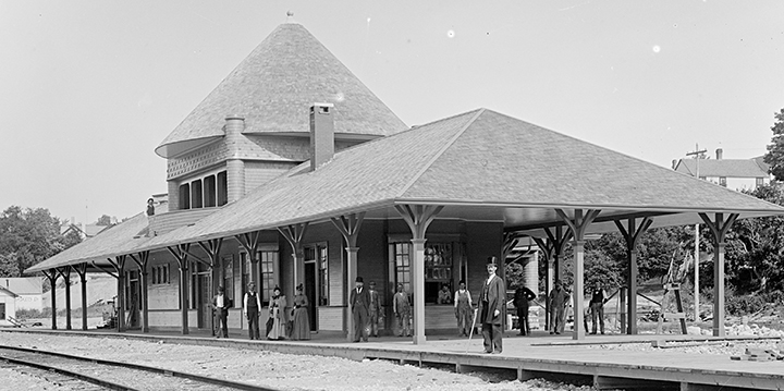 Petoskey's old train station, which now serves as a museum. Photo: Little Traverse Historical Society.