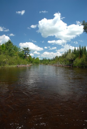 The Au Sable River in Crawford County, Mich., is in the center of a current aquaculture debate in Michigan. Image: John Russell of Great Lakes Images.