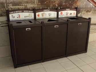 Recycling and composting efforts of the Minnesota Wild. Image: Saint Paul RiverCentre