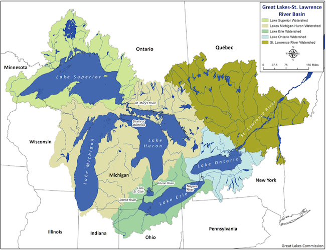 Great Lakes watershed