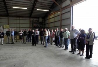  About 50 new tri-state partners met at Kris Swartz's Wood County farm recently to kick off the Tri-State Western Lake Erie Regional Conservation Partnership Program to reduce fertilizer run-off to Lake Erie. Image: Karen Schaefer