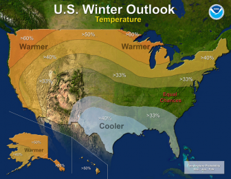 U.S. winter outlook 2015-16. Image: NOAA
