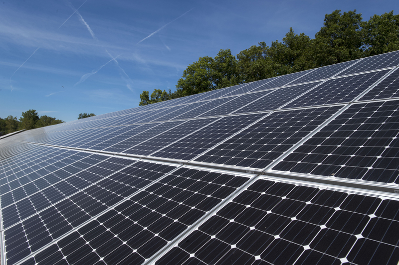 DTE Energy's 1.1-megawatt solar array at Domino's Farms near Ann Arbor, Michigan. Image: Mark Houston