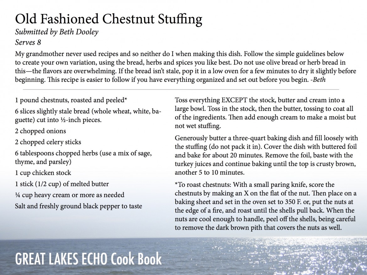 chestnut stuffing recipe