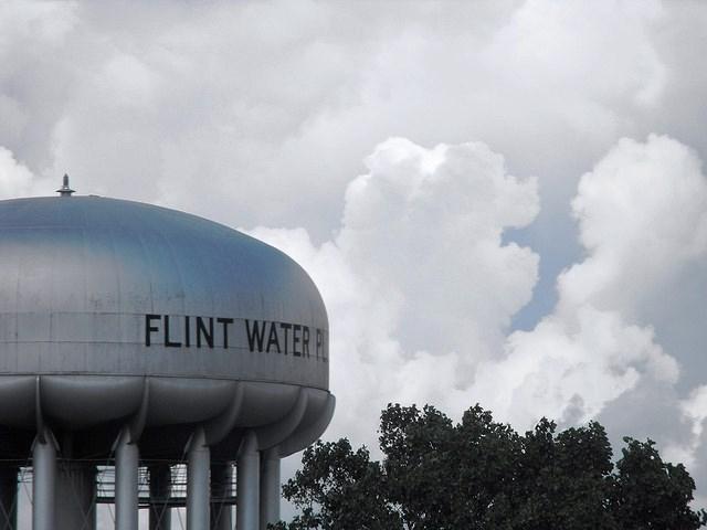 Flint water tower. Image: Ben Gordon, Flickr.