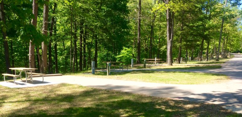 The new concrete pads at Ohio's Hocking Hills State Park can accompany oversized RVs and campers. Image: Ohio Department of Natural Resources