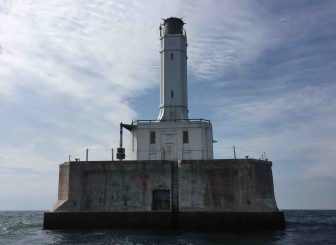 Lake Michigan's Grays Reef Lighthouse between Beaver Island and Emmet County, Michigan. Image: U.S. General Services Administration