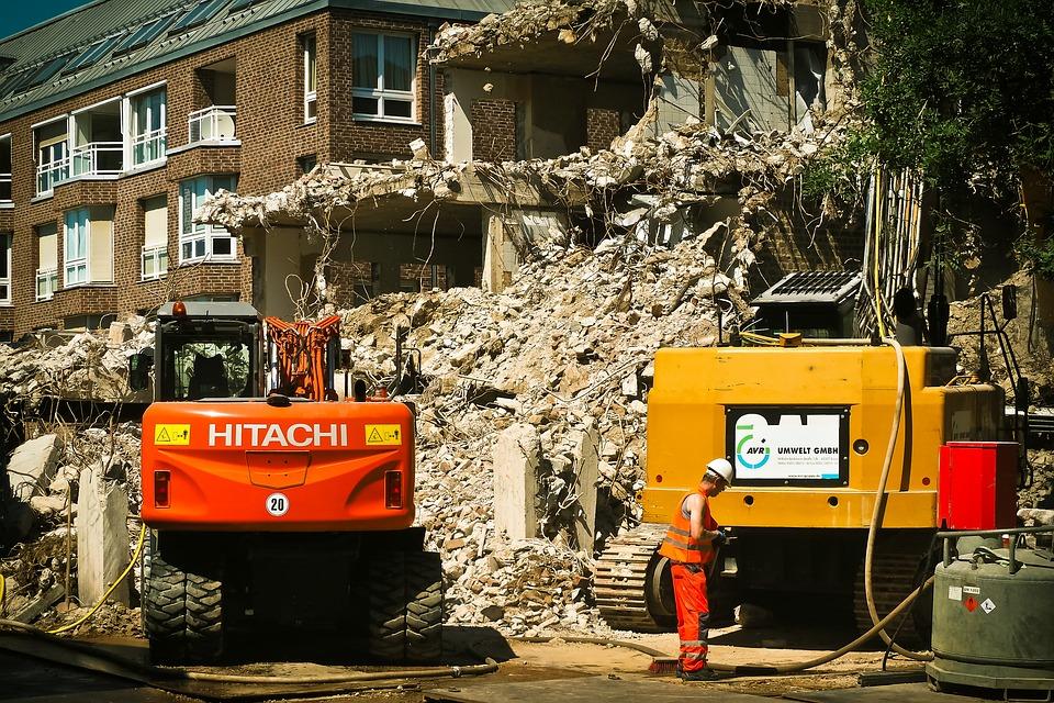 MSU researchers are looking into how materials recovered from demolition projects can be recycled. Image: Michael Gaida.