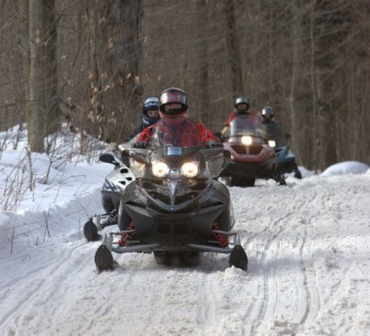 Snowmobiling