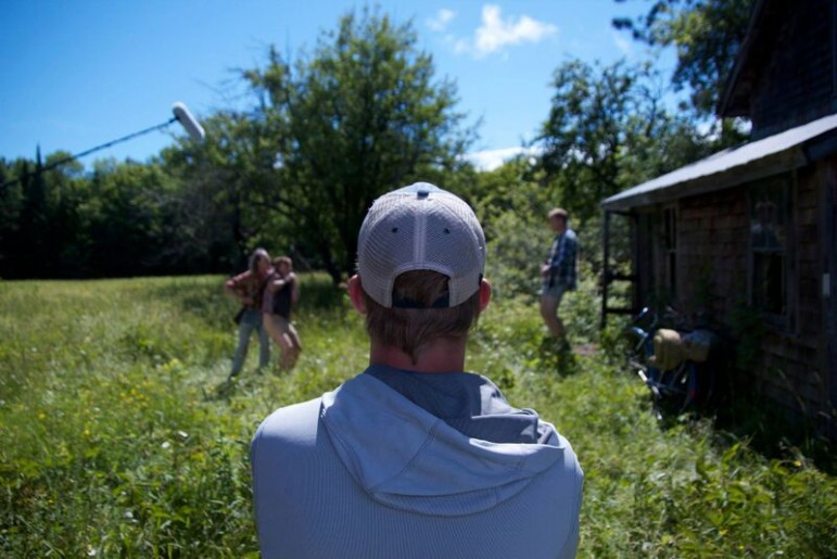 Filmaker and Michigan native Edd Benda watches his story become a reality. Image: BeyondThePorch Productions