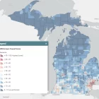 ENVIRO JUSTICE DATA MAP: MiEJScreen is an online tool that maps how health and socioeconomic factors intersect with environmental contamination. Source: Michigan Department of Environment, Great Lakes and Energy