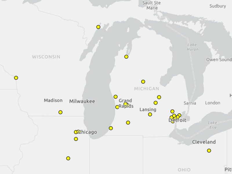 Michigan Materials Management Facilities. Image: EGLE