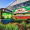 The Royal Oak Farmers Market sign and building.