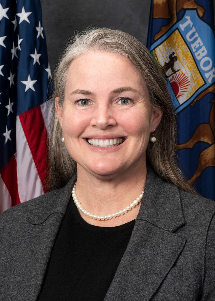 A headshot of Sue Shink