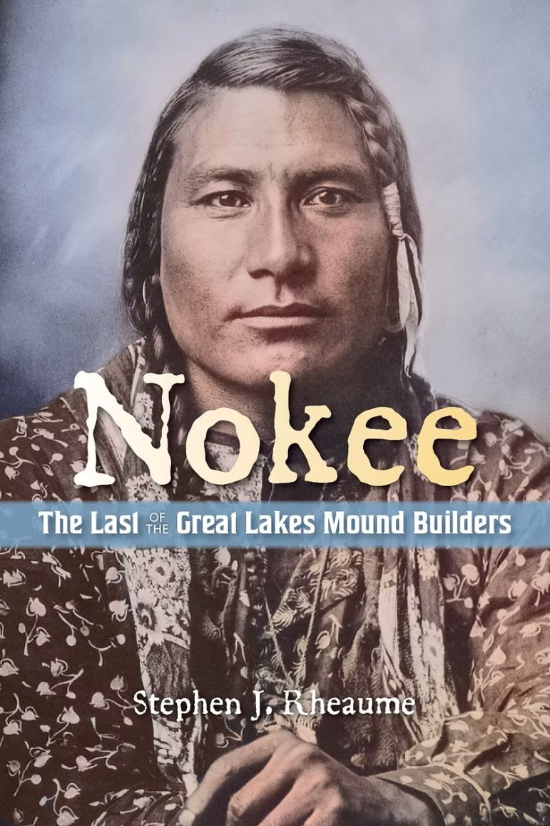 The cover of “Nokee: The Last of the Great Lakes Mound Builders," which features a portrait of the main character.
